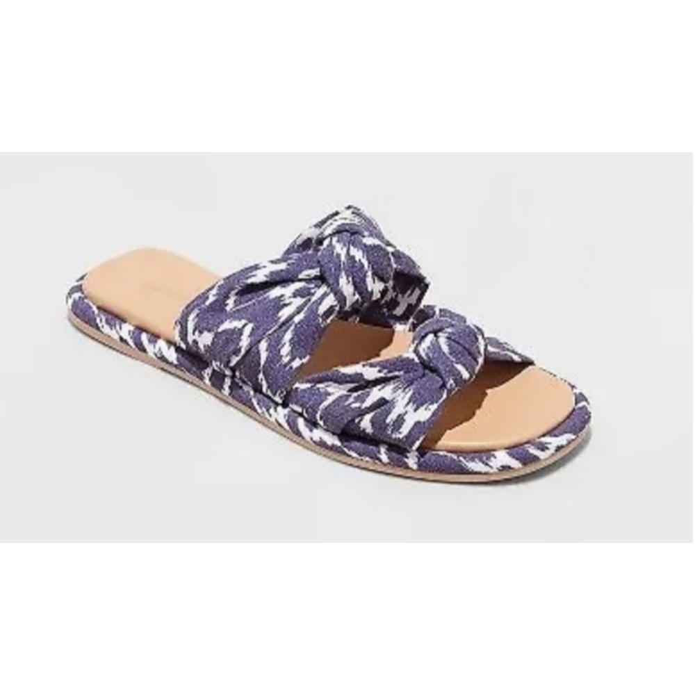 NEW Universal Thread Chi Slide Blue Sandals